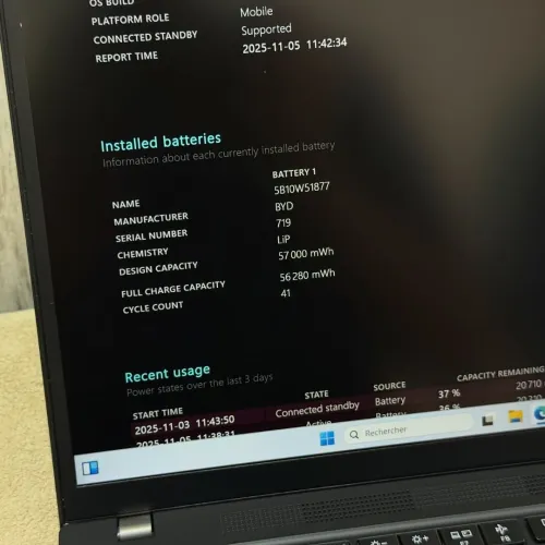 LENOVO THINKPAD T14s / 13th I7-1335U / 16GO DDR5 / 512Go / 14  FHD+ 