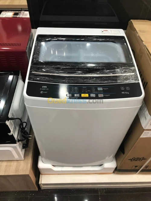 IRIS MACHINE A LAVER TOP AUTOMATIQUE ECOSMART 10.5KG SOFTDOOR (BLANC/GRIS/NOIR)