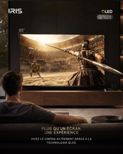 TV IRIS 65 Q7020 QLED ANDROID 14 GOOGLE TV 65POUCES UHD 4K 120Hz