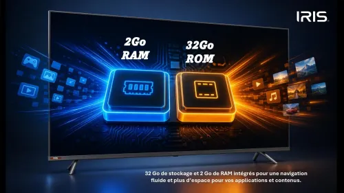 TV IRIS 55 M8020 MINILED ANDROID 14 GOOGLE TV 55POUCES UHD 4K MATTE