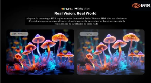 TV IRIS 75 Q7030 QLED ANDROID GOOGLE TV 75POUCES UHD 4K 120Hz