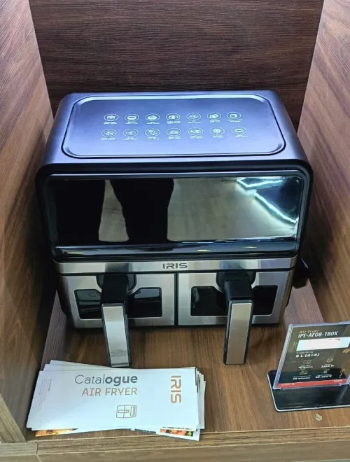 AIR FRYER IRIS IPE-AF08-180X DOUBLE BAC / 8 LITRES - 2200W
