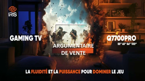 GAMING TV IRIS QLED Q7700 PRO GOOGLE TV UHD 4K 144Hz Matte (86"/100")