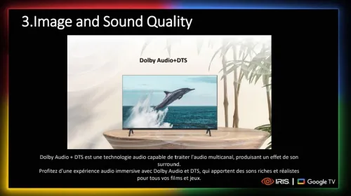 TV IRIS 50 G5030 GOOGLE TV 50POUCES UHD 4K
