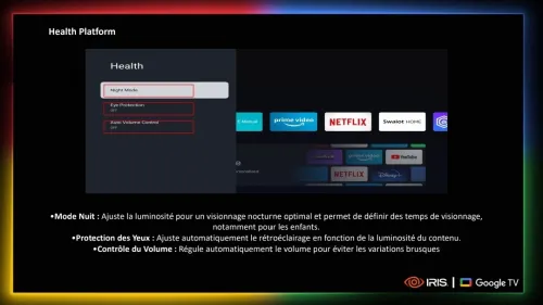 TV IRIS 50 G5030 GOOGLE TV 50POUCES UHD 4K