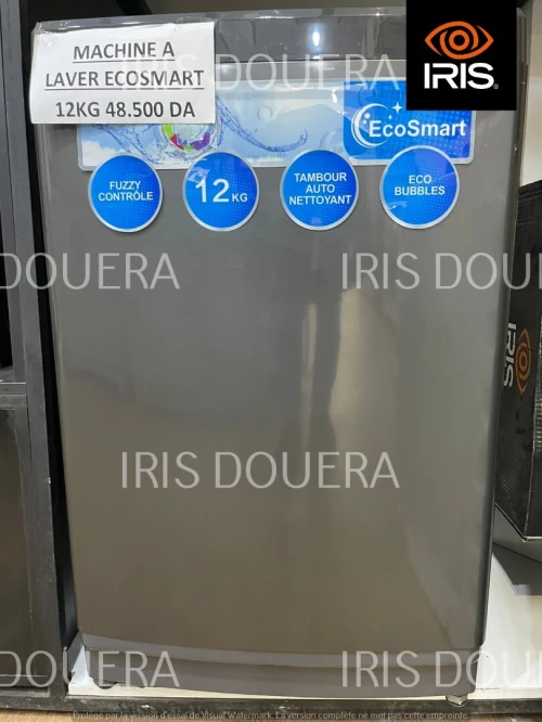 IRIS MACHINE A LAVER TOP AUTOMATIQUE ECOSMART 12KG SOFTDOOR (BLANC/GRIS/NOIR)