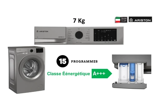 ARISTON MACHINE A LAVER FRONTALE 7KG SILVER