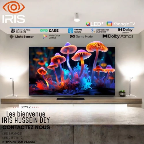TV IRIS 75 Q7030 QLED ANDROID GOOGLE TV 75POUCES UHD 4K 120Hz