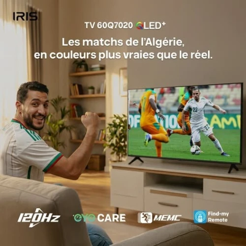 TV IRIS 65 Q7020 QLED ANDROID 14 GOOGLE TV 65POUCES UHD 4K 120Hz