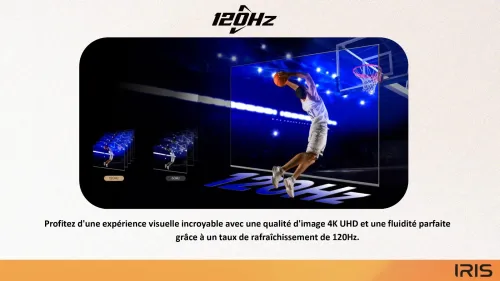 TV IRIS 50 Q7020 QLED ANDROID 14 GOOGLE TV 50POUCES UHD 4K 120Hz