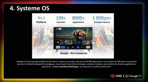 TV IRIS 65 G5030 GOOGLE TV 65POUCES UHD 4K LED