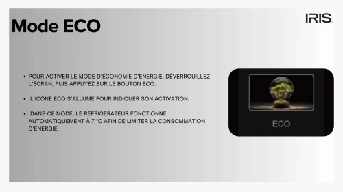 REFRIGERATEUR IRIS IR-DD660 DEFROST (AFFICHEUR DIGITAL)
