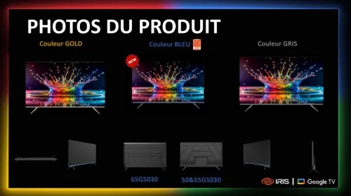 TV IRIS 60 G5030 ANDROID GOOGLE TV 60POUCES UHD 4K