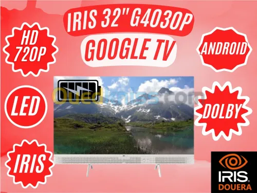 PORTABLE TV IRIS 32" G4030P GOOGLE TV HD LED (Power Bank)