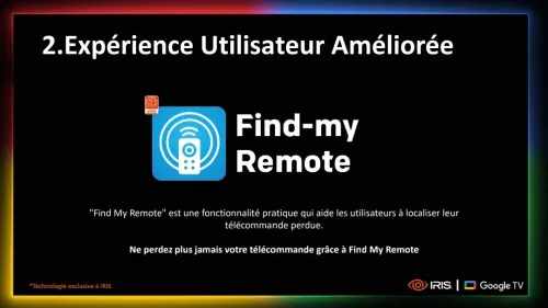 TV IRIS 50 G5030 GOOGLE TV 50POUCES UHD 4K