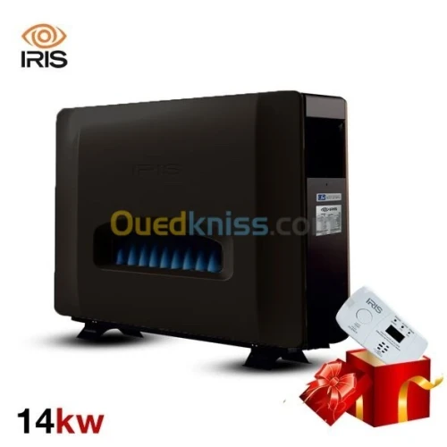 CHAUFFAGE IRIS ICH-14GNB 14KW NOIR/BEIGE + DETECTEUR OFFERT