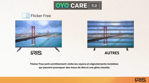 TV IRIS 43 Q4030 QLED ANDROID 14 GOOGLE TV 43POUCES FHD