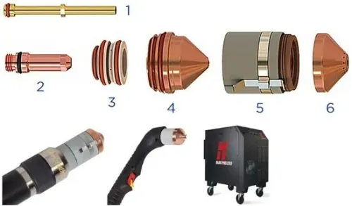 Hypertherm Original, consommables Max Pro200 ,Hypro2000Ht