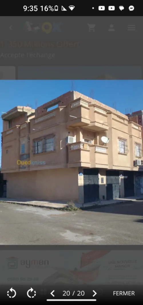 Vente Villa Batna El madher