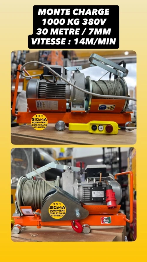 MONTE CHARGE ITALIE 500KG 1000KG 1800KG ( CHASSIS SUR ROULEMENT )
