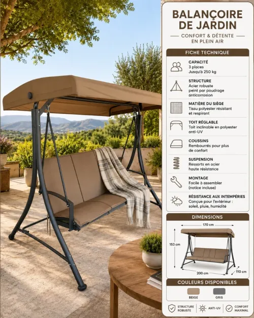 BALANSOIRE DE JARDIN