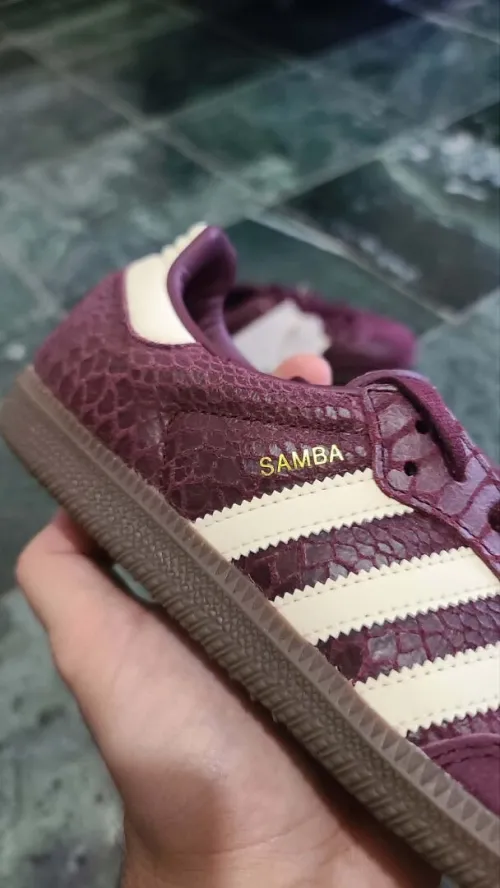 adidas Originals - Samba OG - Baskets - Bordeaux croco pointure 37 et 1/3