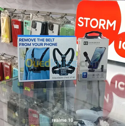 PACK SUPPORT TÉLÉPHONE VLOGGING+ MICROPHONE SANS FIL 