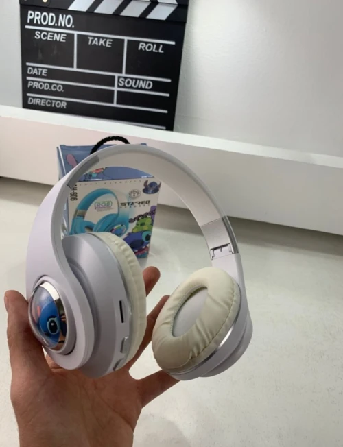 Casque Audio Design Stitch pour Enfants avec Connexion Bluetooth, USB et Carte TF سماعات رأس للأطفال