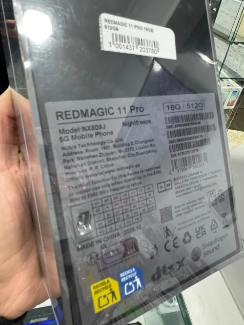 Zte Redmagic 11 pro 16GB 512Gb globale
