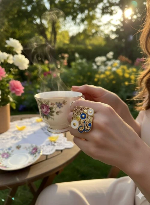 BAGUE  خواتم راقية وأنيقة  بتصميم فاخر مكتوب عليه كل