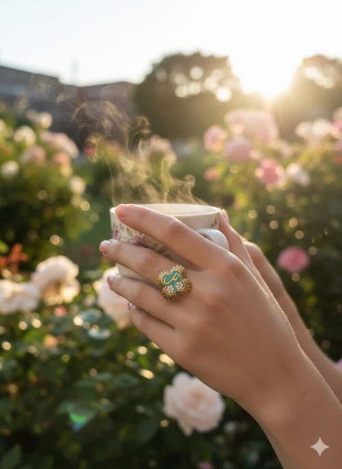  BAGUE  خواتم راقية وأنيقة  بتصميم فاخر مكتوب عليه كل
