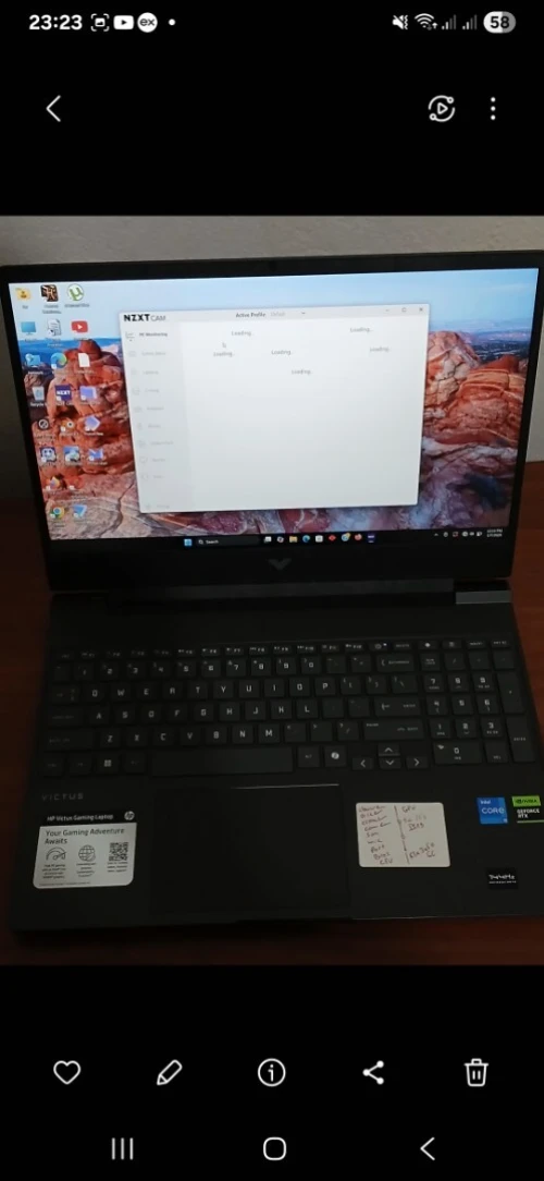 Hp victus gaming i5_13em generation (مستعمل يومين )