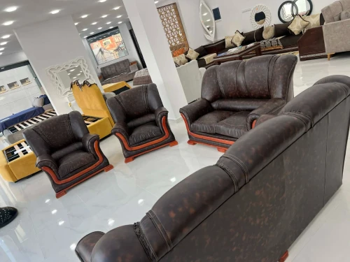 salon simili cuir