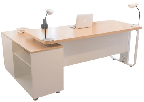 BUREAU BEECH 160X120 / 180X120 AVEC RETOUR FIX