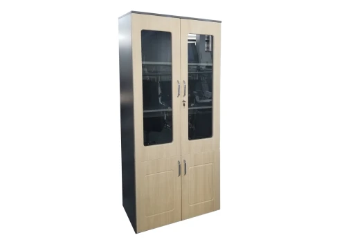 ARMOIRE MDF SEMI VITREE 090X042X183