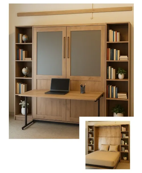 Meuble 2 en 1 : lit/canapé - lit/bureau....