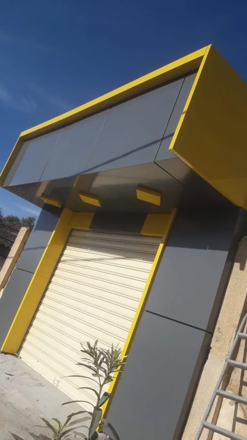 Habillage façades  allucoband et mur rideaux