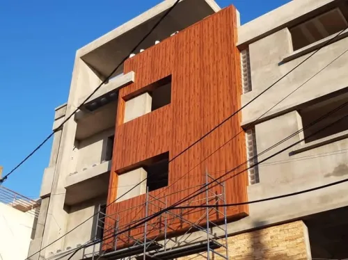 Habillage façades  allucoband et mur rideaux