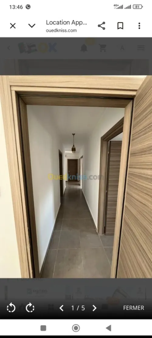Location Appartement F4 Alger Ouled fayet