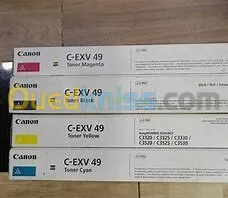 Jeu Toner Canon C-EXV 49 Original (  3 toner noir + Cyan +Magenta + Yellow)