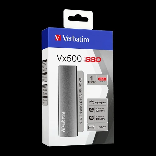 DISQUE SSD EXTERNE 1 TERA VERBATIM VX500 TYPE-C 3.2