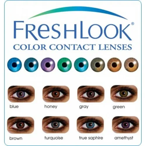 Vente de lentilles esthétiques et correction FRESHLOOK