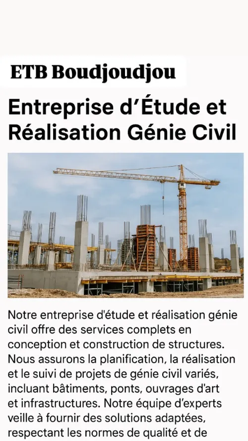 Études et Réalisations Génie Civil  Services Professionnels
