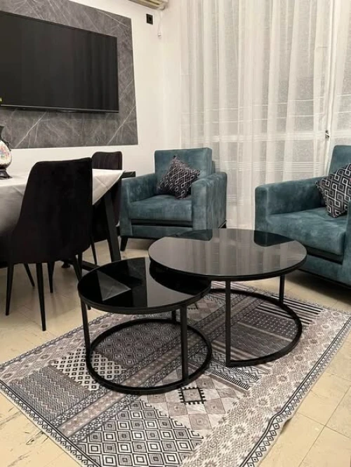  Table Basse Moderne en Quartz