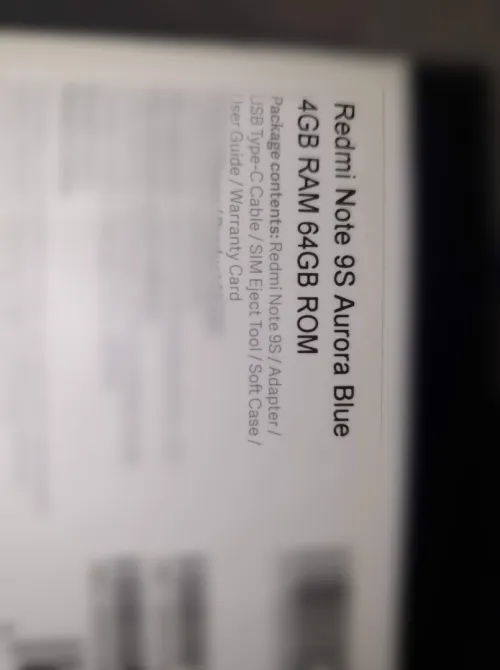 Xiaomi Redmi Note 9S