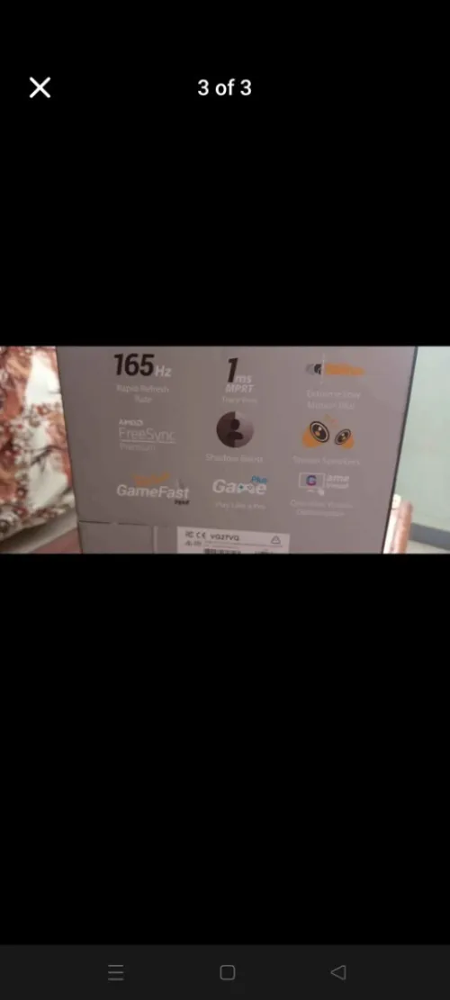 Asus vg27q 165 hz cuved fhd
