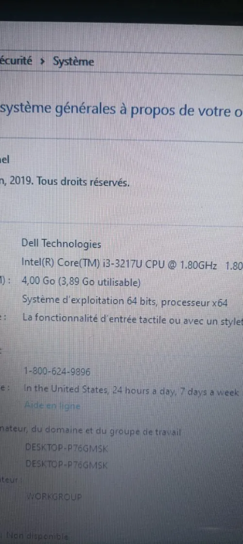Dell inspiron 3521 i3 3th 15.6 pouces led