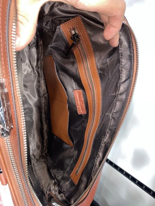 Cartable en cuir véritable