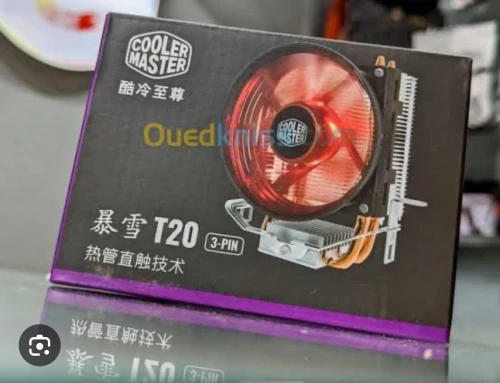 Cooler master refroidisseur T20 3 PIN pour cou Intel et Amd 120 mm silencieux PWM Fan noir
