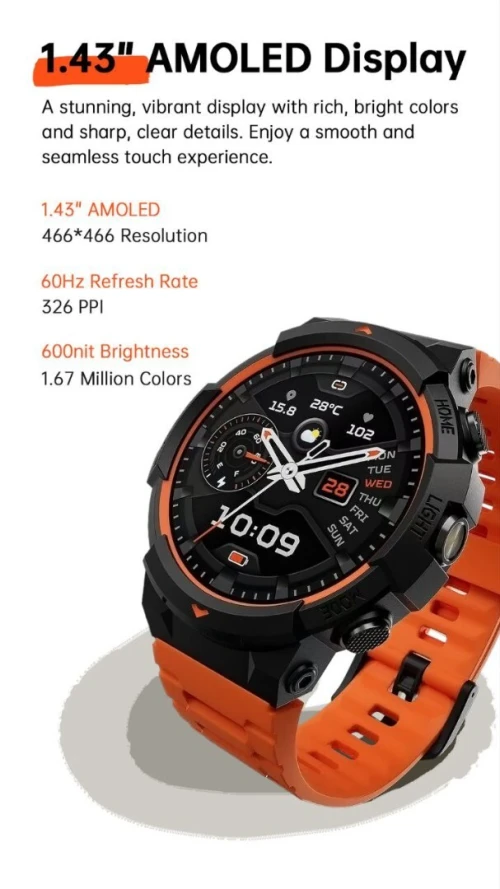 GS3 black shark smartwatch